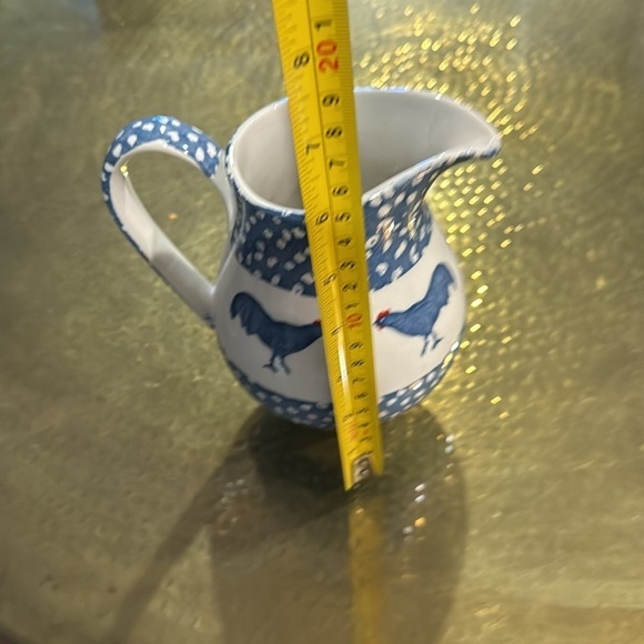 Chanticleer ICTC Milk Jug Rooster Pitcher Alice Cotterell Pottery England - Picture 6 of 6